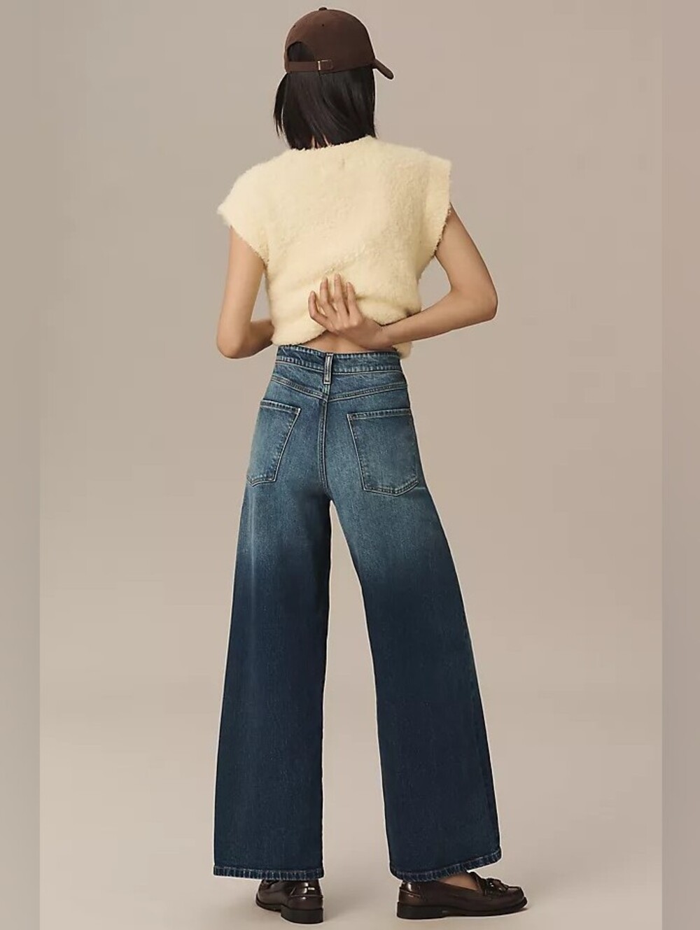 Pilcro Slouchy High-Rise Wide Leg Jeans - Picture 6 of 8